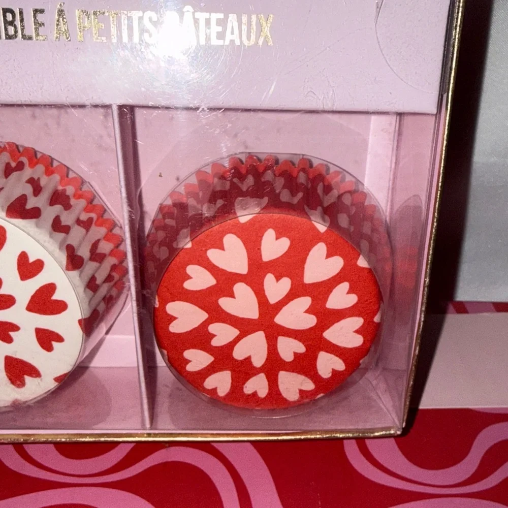 Meri Meri Love Cupcake Kit with Red and Pink Heart Toppers Valentine’s Day